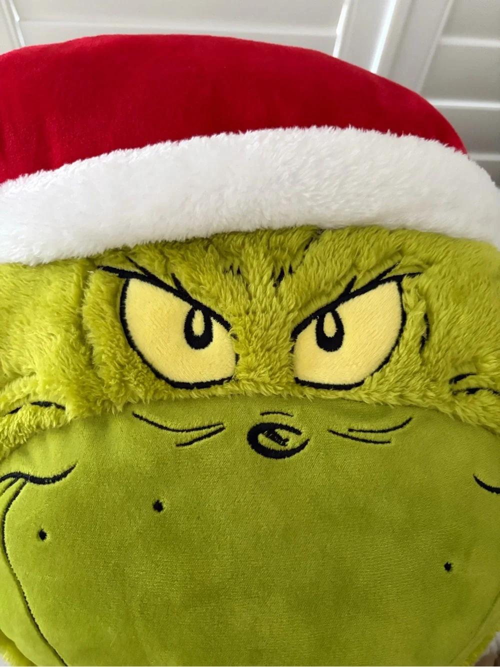 The Grinch Plush Holiday Pillow - Green